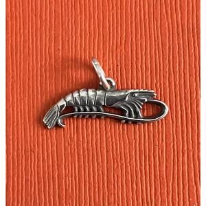 Brand New In Box James Avery Retired Sterling Silver Shrimp Charm